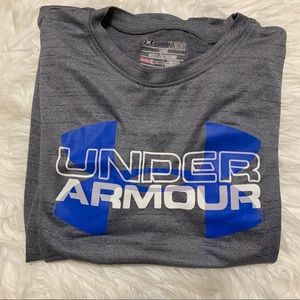 Under Armour blue & gray short sleeve boys tee